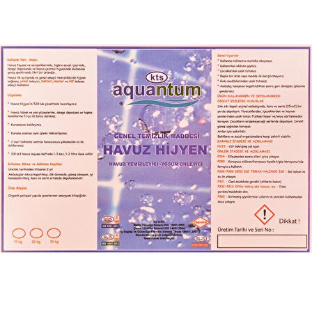 Aquantum 30 Kg Havuz Çevre ve Ayak Hijyeni - Liquid Foot Washer-ToptancıyızBiz